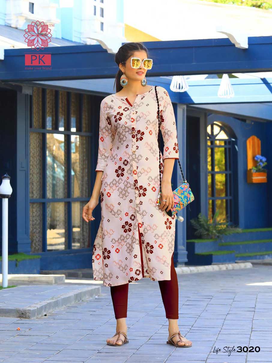 Lifestyle Vol-3 Rayon Cotton Wholesale Kurti Lifestyle Vol-3 Rayon Cotton Wholesale Kurti